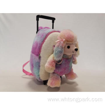 Plush Poodle Trolley Backpack